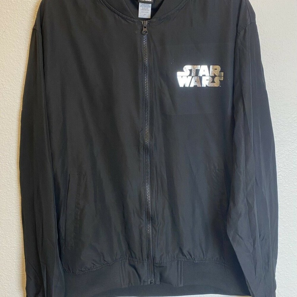 NWT Star Wars Stormtrooper Black Bomber Break the Mold Light Weight Jacket XL